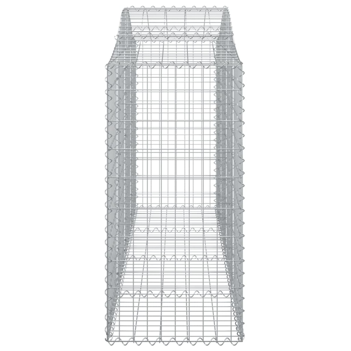 vidaXL Συρματοκιβώτια Τοξωτά 12 τεμ. 200x50x120/140 εκ. Γαλβαν. Ατσάλι