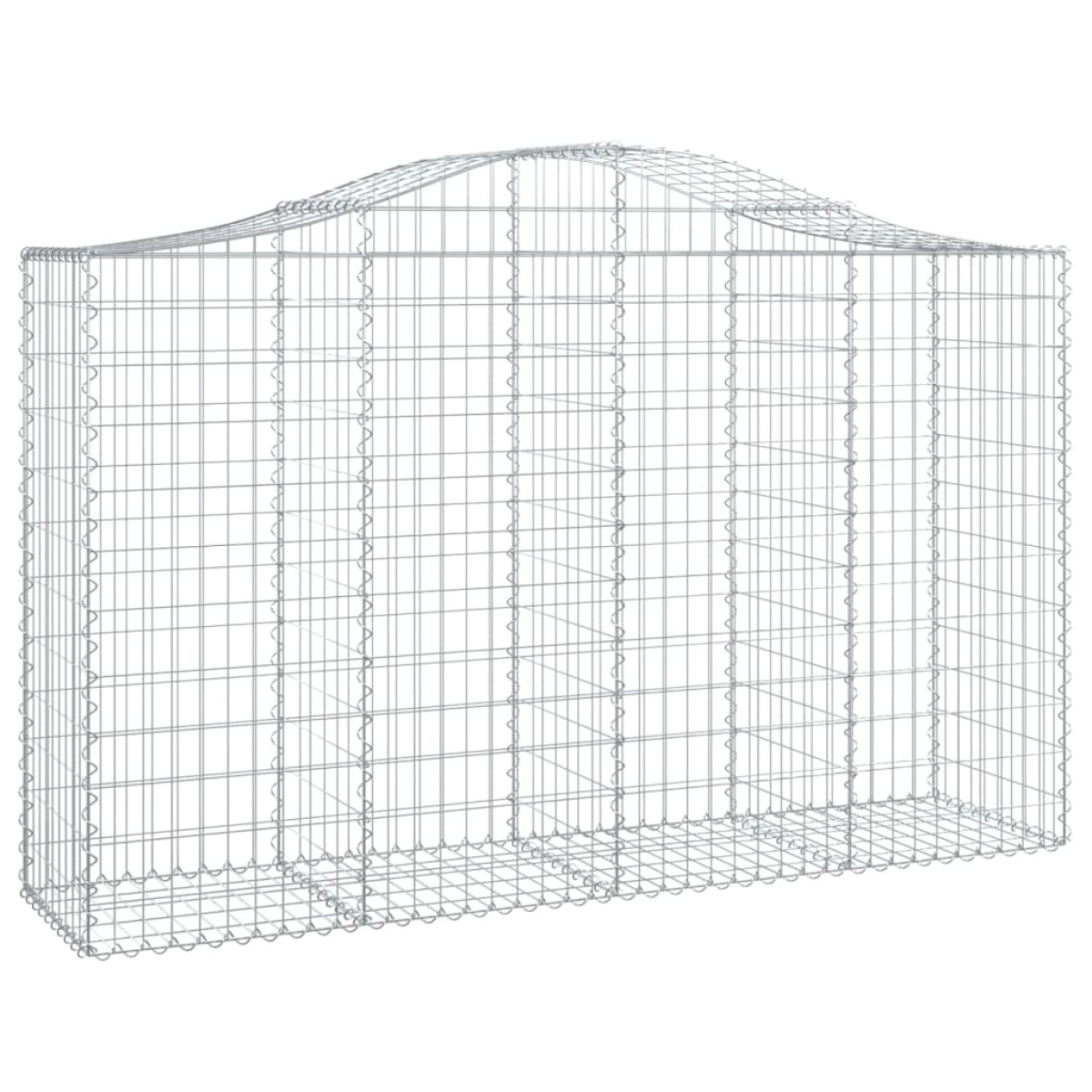 vidaXL Συρματοκιβώτια Τοξωτά 13 τεμ. 200x50x120/140 εκ. Γαλβαν. Ατσάλι