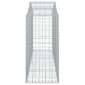 vidaXL Συρματοκιβώτια Τοξωτά 14 τεμ. 200x50x120/140 εκ. Γαλβαν. Ατσάλι