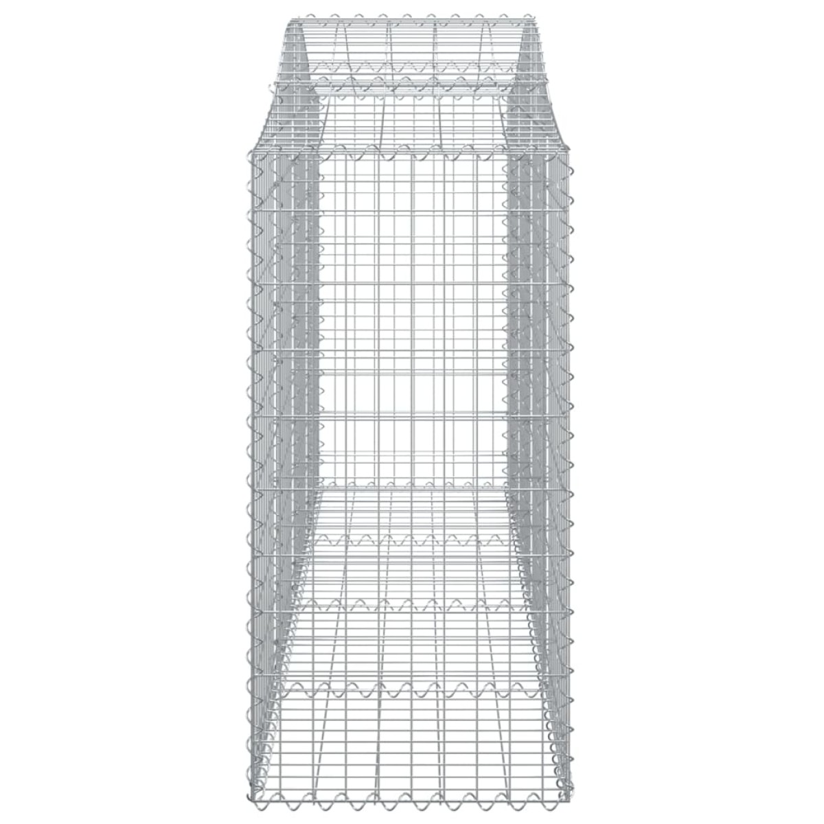 vidaXL Συρματοκιβώτια Τοξωτά 20 τεμ. 200x50x120/140 εκ. Γαλβαν. Ατσάλι