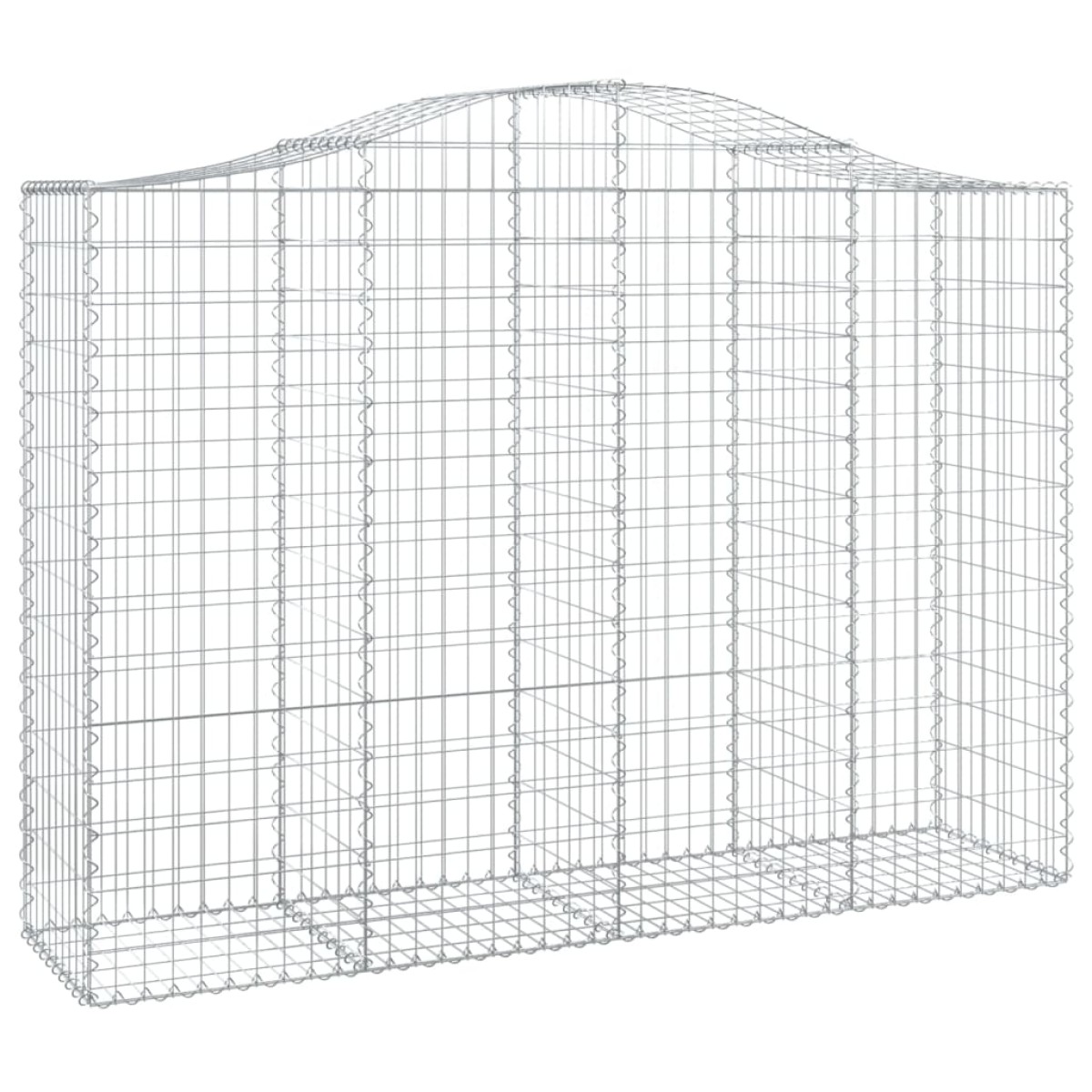vidaXL Συρματοκιβώτια Τοξωτά 3 τεμ. 200x50x140/160 εκ. Γαλβαν. Ατσάλι