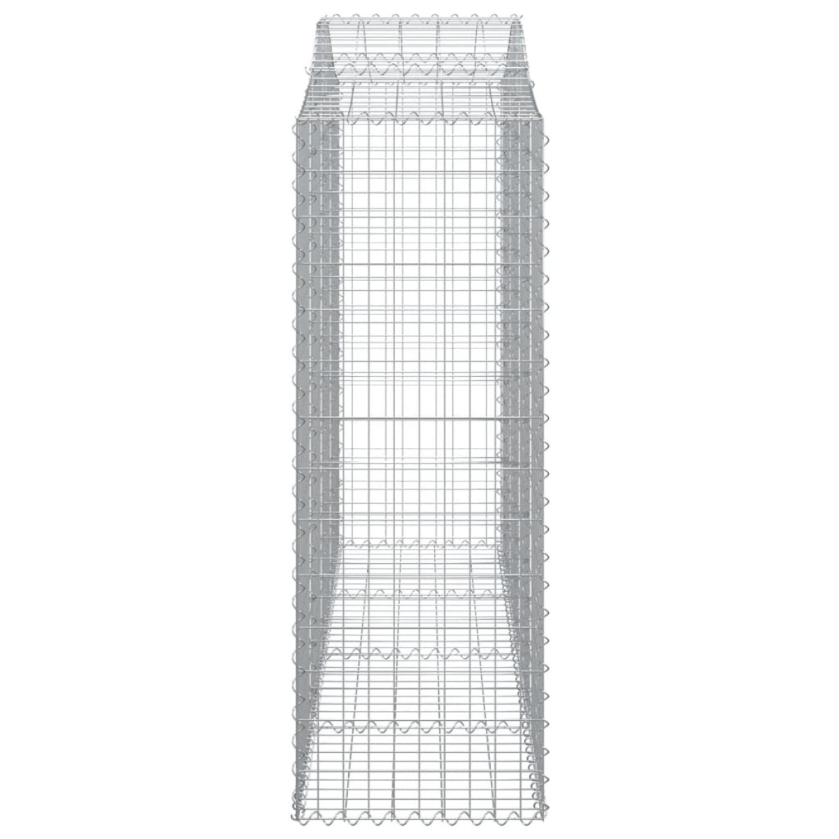 vidaXL Συρματοκιβώτια Τοξωτά 3 τεμ. 200x50x140/160 εκ. Γαλβαν. Ατσάλι