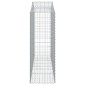 vidaXL Συρματοκιβώτια Τοξωτά 3 τεμ. 200x50x140/160 εκ. Γαλβαν. Ατσάλι