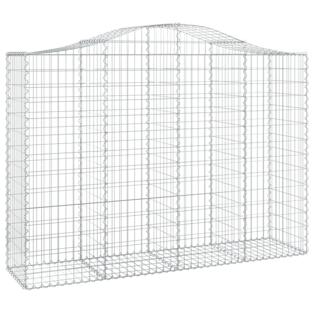 vidaXL Συρματοκιβώτια Τοξωτά 11 τεμ. 200x50x140/160 εκ. Γαλβαν. Ατσάλι