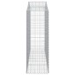 vidaXL Συρματοκιβώτια Τοξωτά 12 τεμ. 200x50x140/160 εκ. Γαλβαν. Ατσάλι