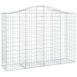 vidaXL Συρματοκιβώτια Τοξωτά 14 τεμ. 200x50x140/160 εκ. Γαλβαν. Ατσάλι