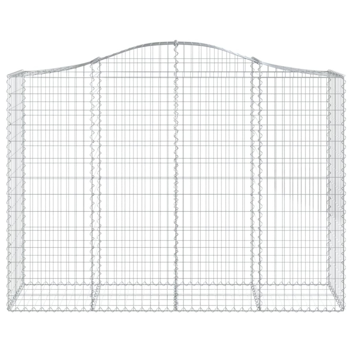 vidaXL Συρματοκιβώτια Τοξωτά 14 τεμ. 200x50x140/160 εκ. Γαλβαν. Ατσάλι