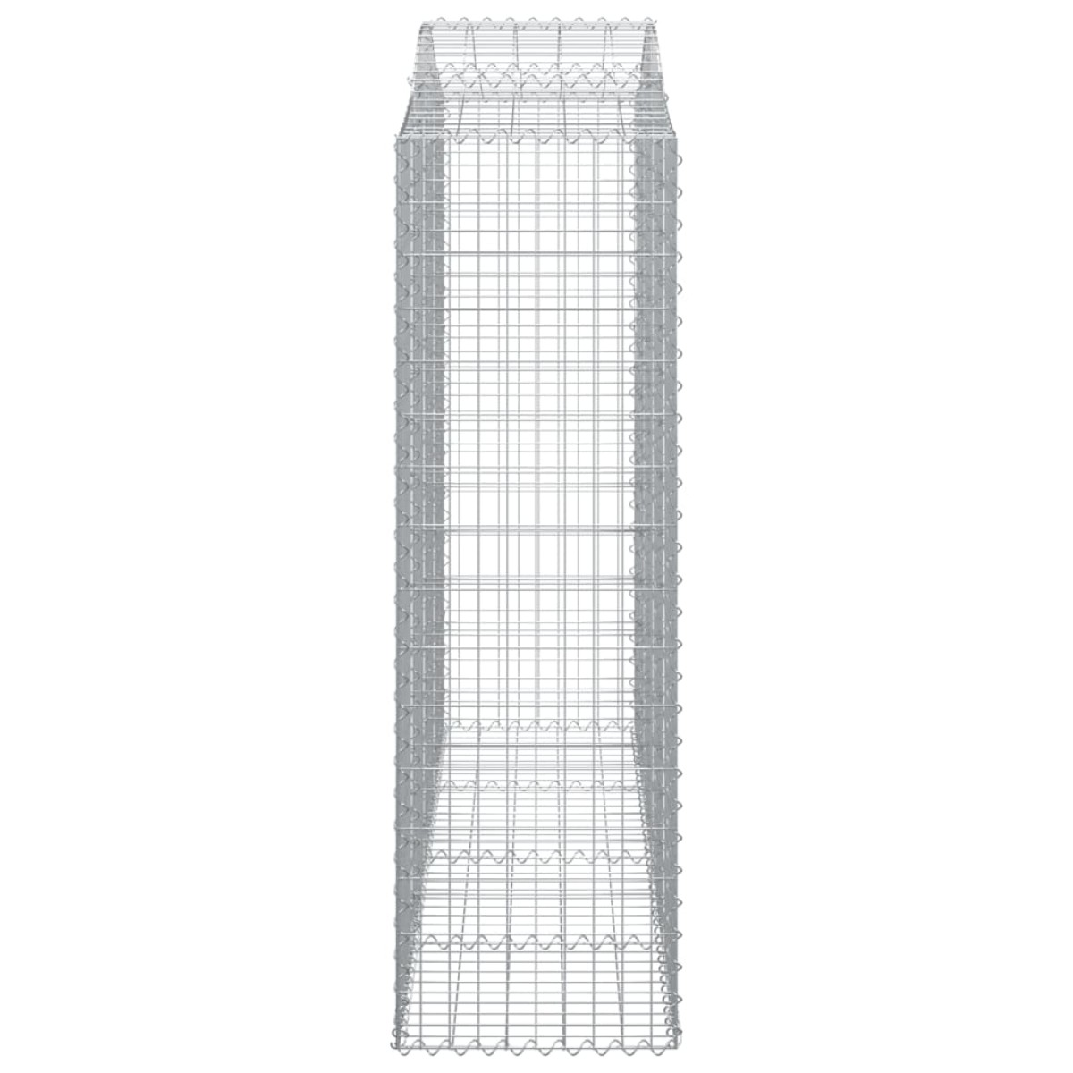 vidaXL Συρματοκιβώτια Τοξωτά 2 τεμ. 200x50x160/180 εκ. Γαλβαν. Ατσάλι