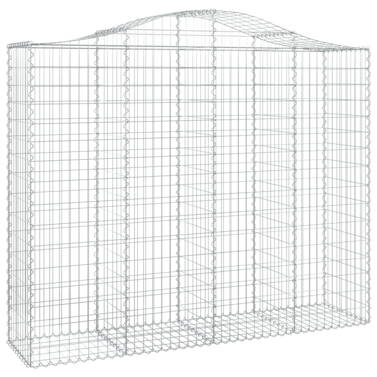 vidaXL Συρματοκιβώτια Τοξωτά 3 τεμ. 200x50x160/180 εκ. Γαλβαν. Ατσάλι