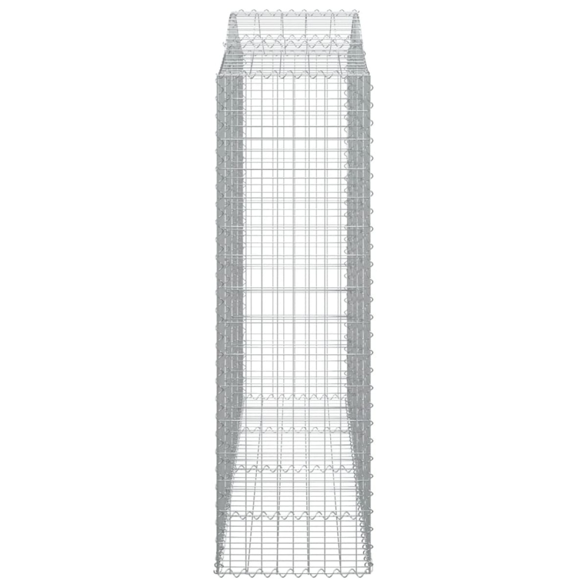 vidaXL Συρματοκιβώτια Τοξωτά 3 τεμ. 200x50x160/180 εκ. Γαλβαν. Ατσάλι