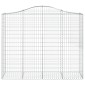 vidaXL Συρματοκιβώτια Τοξωτά 6 τεμ. 200x50x160/180 εκ. Γαλβαν. Ατσάλι