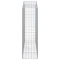 vidaXL Συρματοκιβώτια Τοξωτά 10 τεμ. 200x50x160/180 εκ. Γαλβαν. Ατσάλι