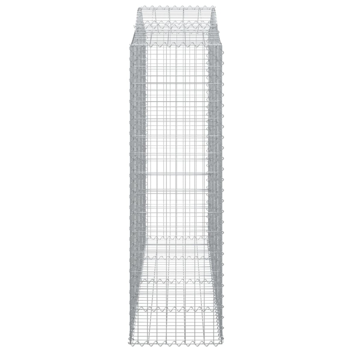 vidaXL Συρματοκιβώτια Τοξωτά 11 τεμ. 200x50x160/180 εκ. Γαλβαν. Ατσάλι