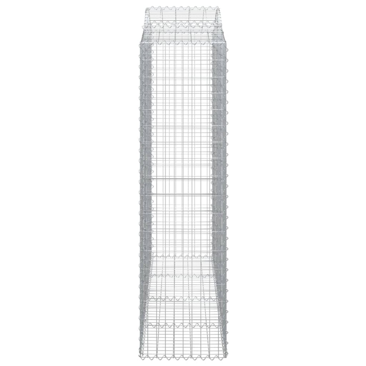 vidaXL Συρματοκιβώτια Τοξωτά 4 τεμ. 200x50x180/200 εκ. Γαλβαν. Ατσάλι
