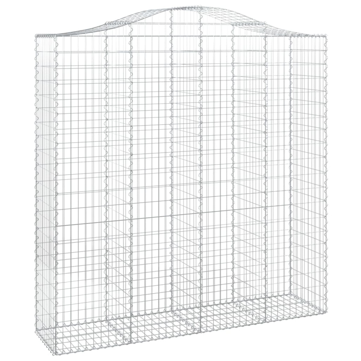 vidaXL Συρματοκιβώτια Τοξωτά 3 τεμ. 200x50x200/220 εκ. Γαλβαν. Ατσάλι