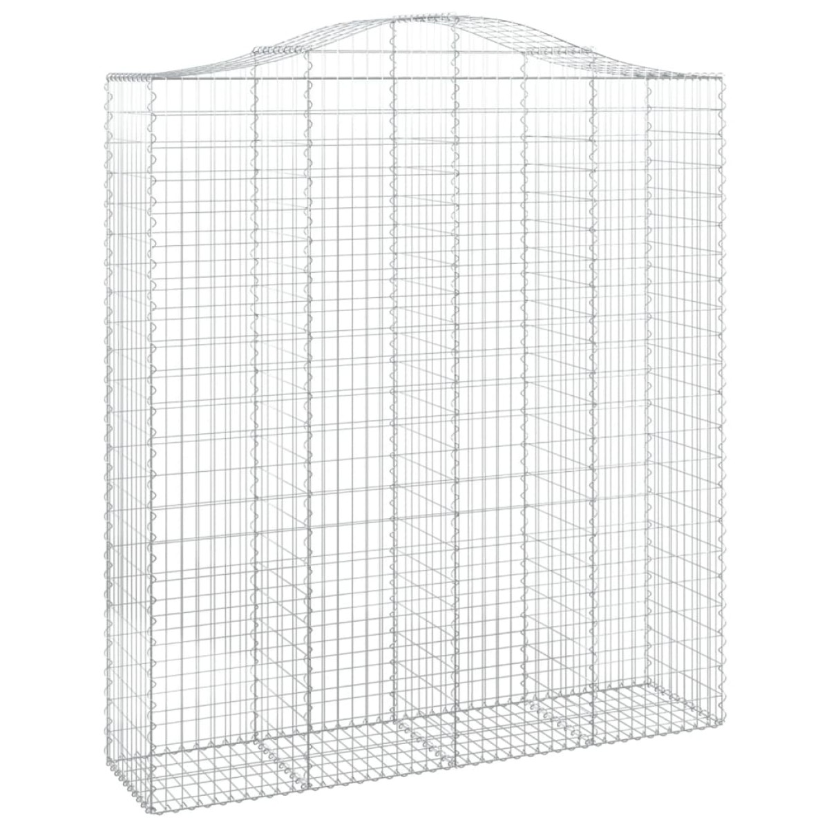 vidaXL Συρματοκιβώτια Τοξωτά 4 τεμ. 200x50x220/240 εκ. Γαλβαν. Ατσάλι