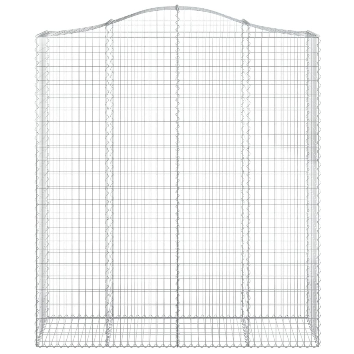 vidaXL Συρματοκιβώτια Τοξωτά 4 τεμ. 200x50x220/240 εκ. Γαλβαν. Ατσάλι