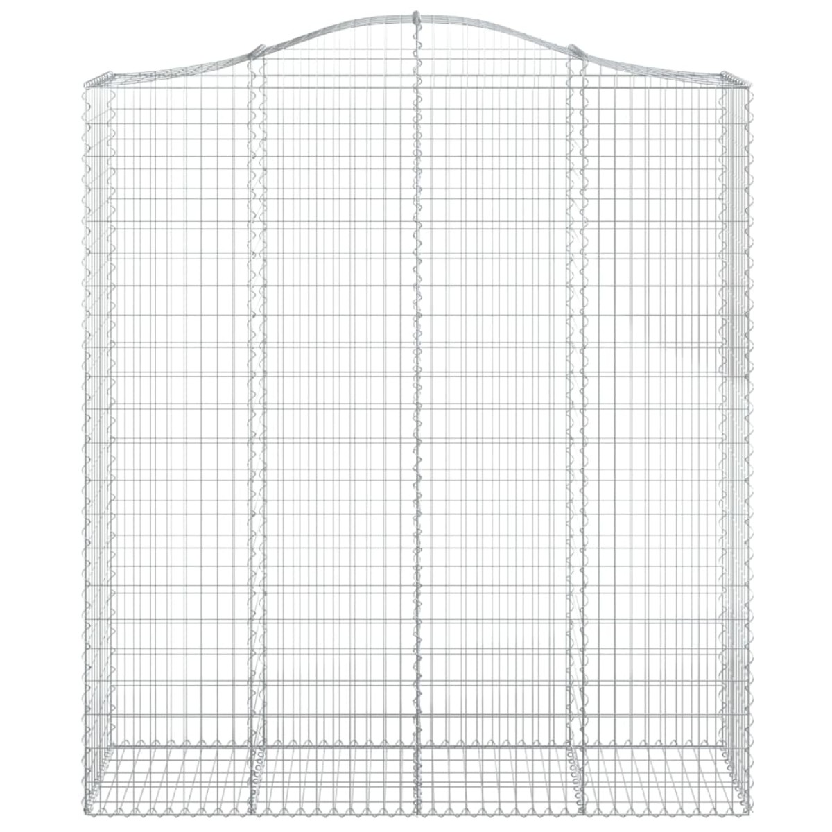 vidaXL Συρματοκιβώτια Τοξωτά 5 τεμ. 200x50x220/240 εκ. Γαλβαν. Ατσάλι