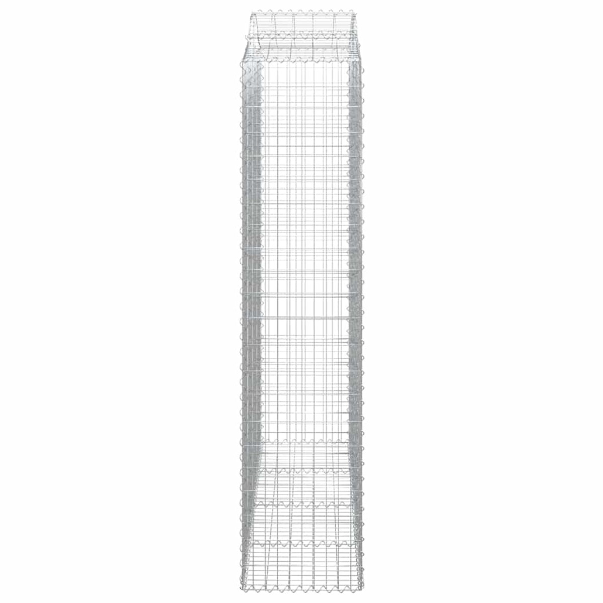 vidaXL Συρματοκιβώτια Τοξωτά 7 τεμ. 200x50x220/240 εκ. Γαλβαν. Ατσάλι
