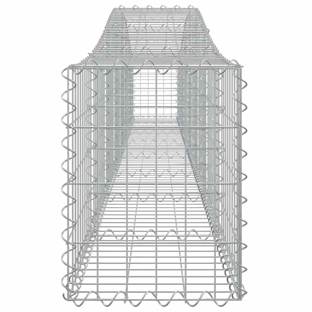 vidaXL Συρματοκιβώτια Τοξωτά 3 τεμ. 400x30x40/60 εκ. Γαλβαν. Ατσάλι