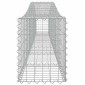 vidaXL Συρματοκιβώτια Τοξωτά 3 τεμ. 400x30x40/60 εκ. Γαλβαν. Ατσάλι