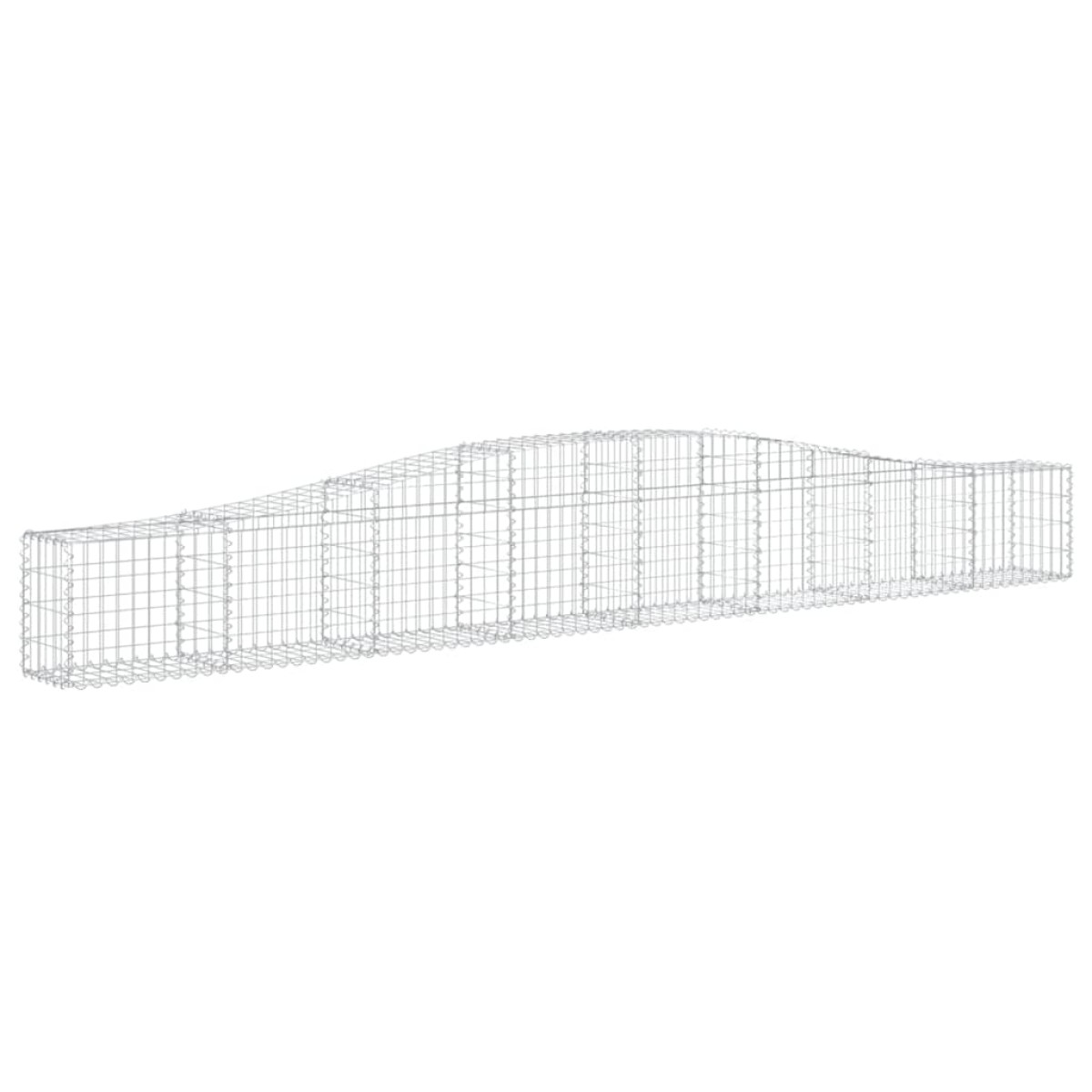 vidaXL Συρματοκιβώτια Τοξωτά 6 τεμ. 400x30x40/60 εκ. Γαλβαν. Ατσάλι