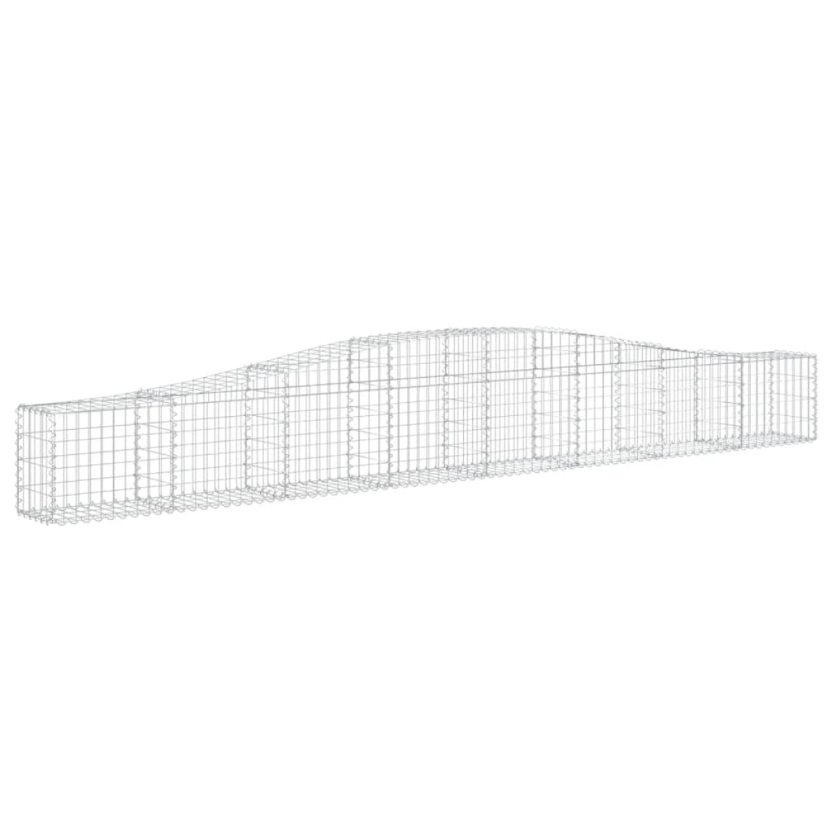 vidaXL Συρματοκιβώτια Τοξωτά 7 τεμ. 400x30x40/60 εκ. Γαλβαν. Ατσάλι