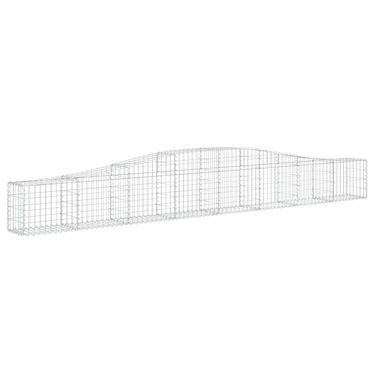 vidaXL Συρματοκιβώτια Τοξωτά 9 τεμ. 400x30x40/60 εκ. Γαλβαν. Ατσάλι