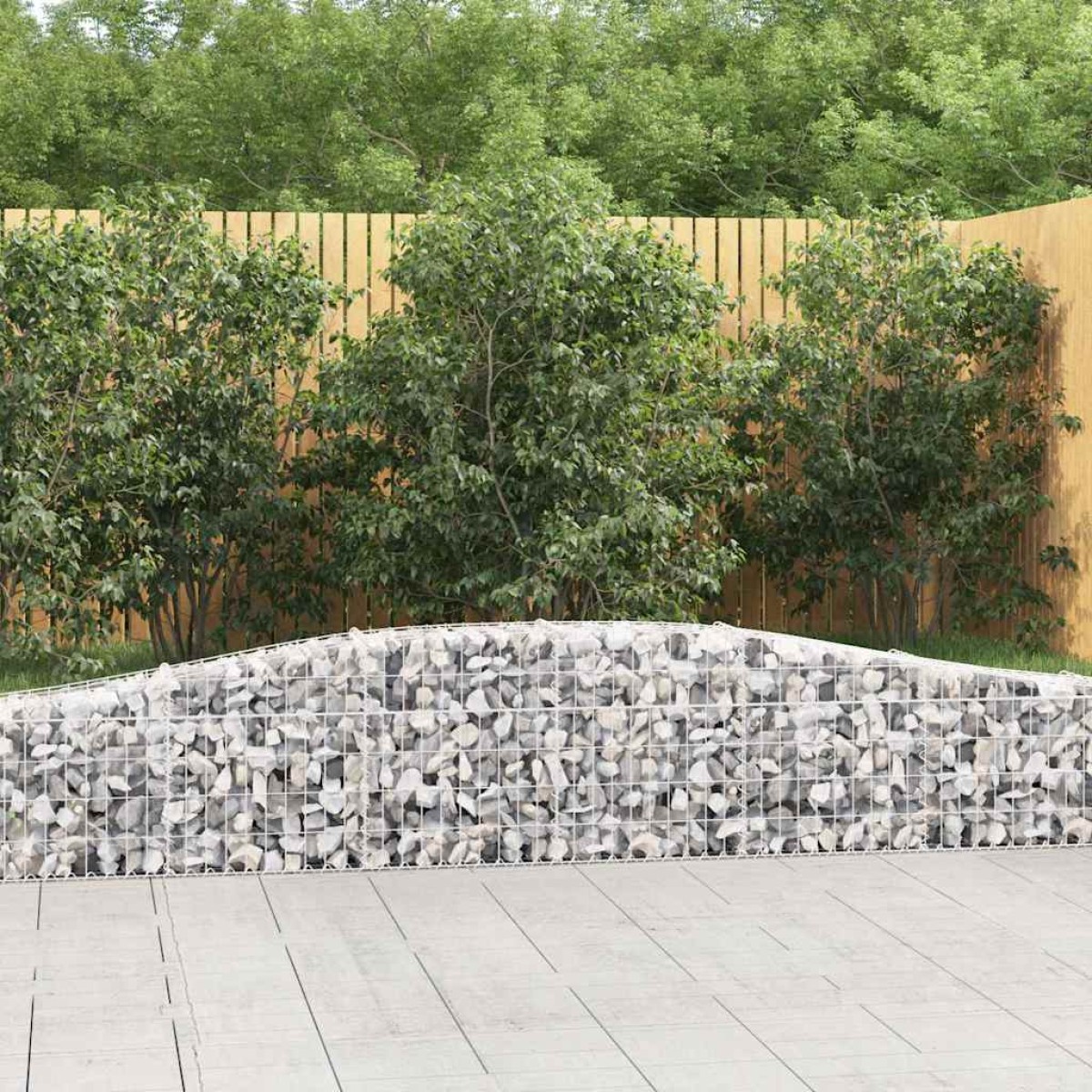 vidaXL Συρματοκιβώτια Τοξωτά 10 τεμ. 400x30x40/60 εκ. Γαλβαν. Ατσάλι