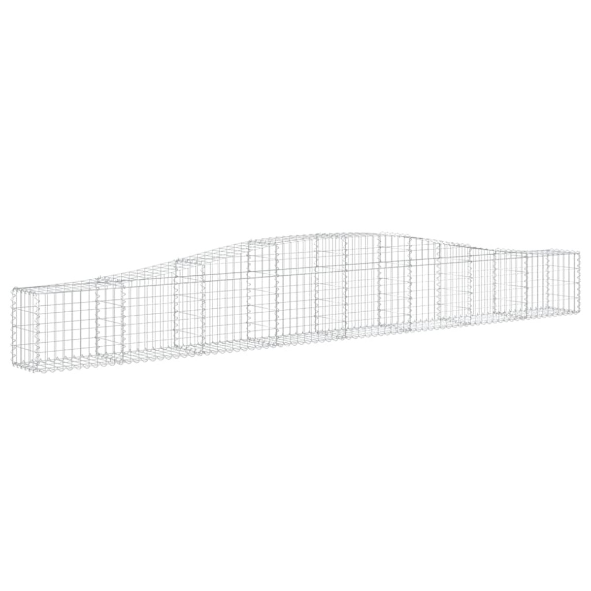 vidaXL Συρματοκιβώτια Τοξωτά 10 τεμ. 400x30x40/60 εκ. Γαλβαν. Ατσάλι