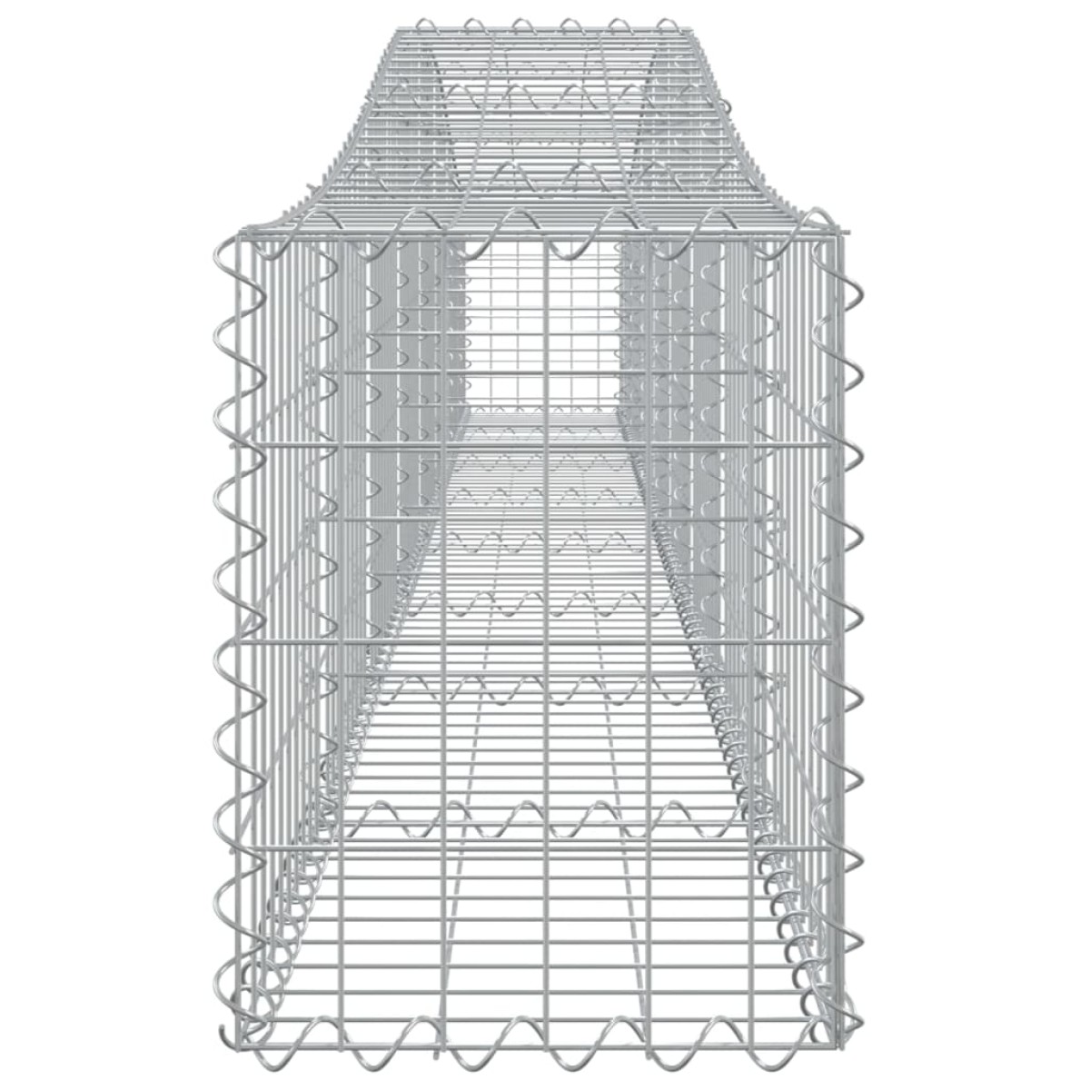 vidaXL Συρματοκιβώτια Τοξωτά 15 τεμ. 400x30x40/60 εκ. Γαλβαν. Ατσάλι