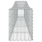 vidaXL Συρματοκιβώτια Τοξωτά 15 τεμ. 400x30x40/60 εκ. Γαλβαν. Ατσάλι