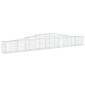 vidaXL Συρματοκιβώτια Τοξωτά 25 τεμ. 400x30x40/60 εκ. Γαλβαν. Ατσάλι