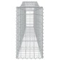 vidaXL Συρματοκιβώτια Τοξωτά 4 τεμ. 400x30x60/80 εκ. Γαλβαν. Ατσάλι