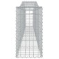vidaXL Συρματοκιβώτια Τοξωτά 9 τεμ. 400x30x60/80 εκ. Γαλβαν. Ατσάλι