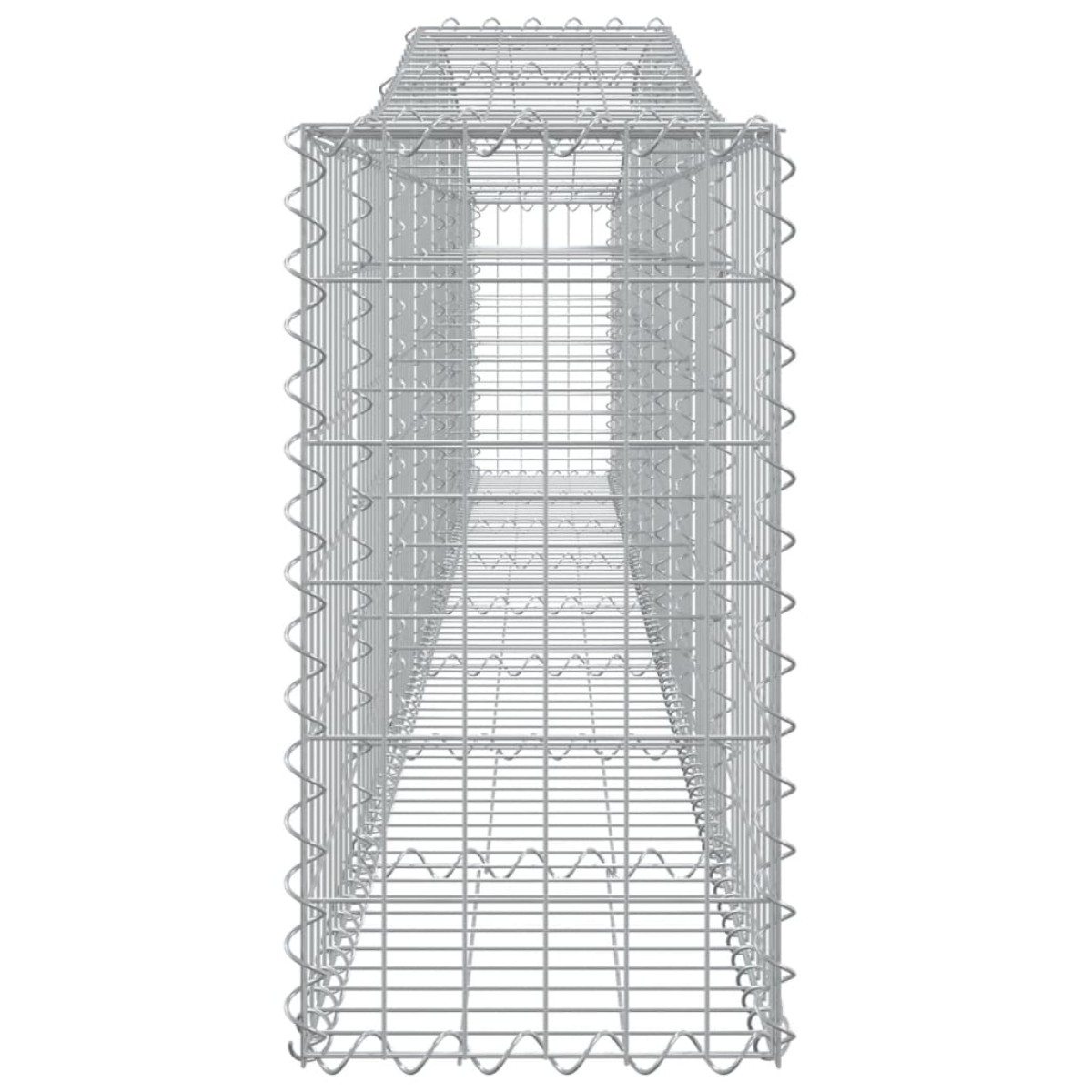 vidaXL Συρματοκιβώτια Τοξωτά 10 τεμ. 400x30x60/80 εκ. Γαλβαν. Ατσάλι