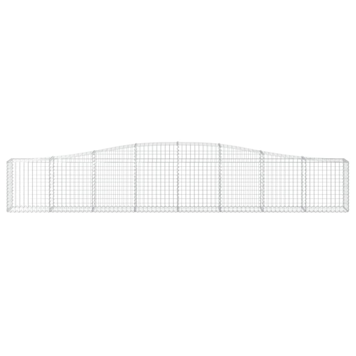 vidaXL Συρματοκιβώτια Τοξωτά 20 τεμ. 400x30x60/80 εκ. Γαλβαν. Ατσάλι