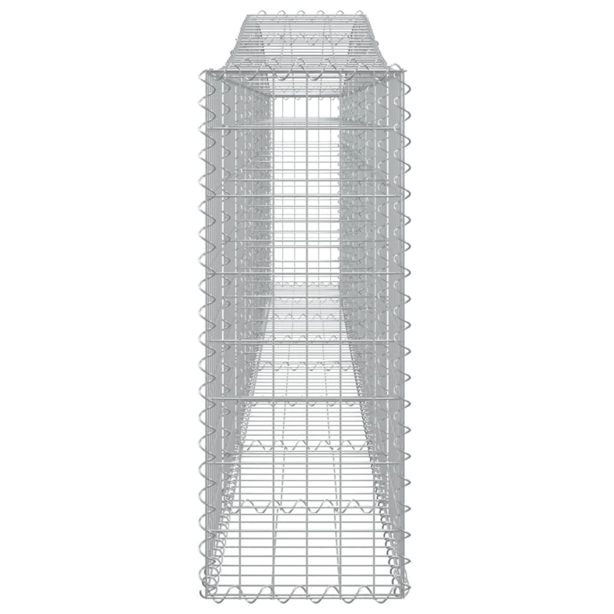 vidaXL Συρματοκιβώτια Τοξωτά 3 τεμ. 400x30x80/100 εκ. Γαλβαν. Ατσάλι