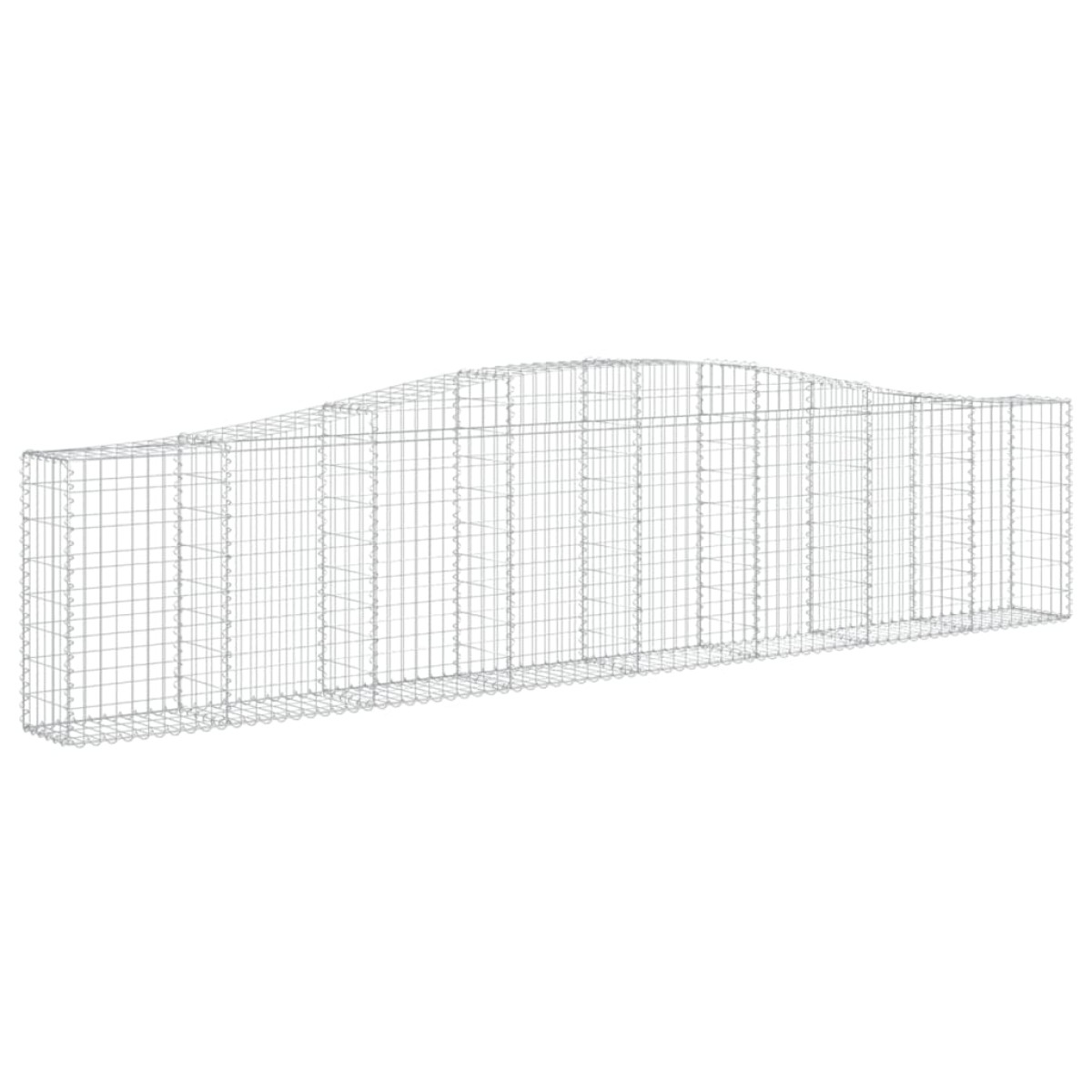 vidaXL Συρματοκιβώτια Τοξωτά 4 τεμ. 400x30x80/100 εκ. Γαλβαν. Ατσάλι