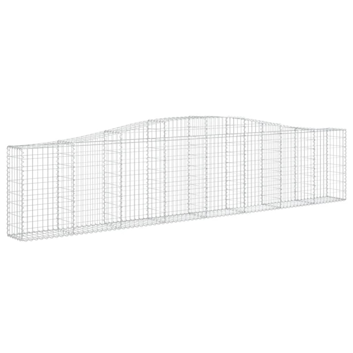 vidaXL Συρματοκιβώτια Τοξωτά 5 τεμ. 400x30x80/100 εκ. Γαλβαν. Ατσάλι