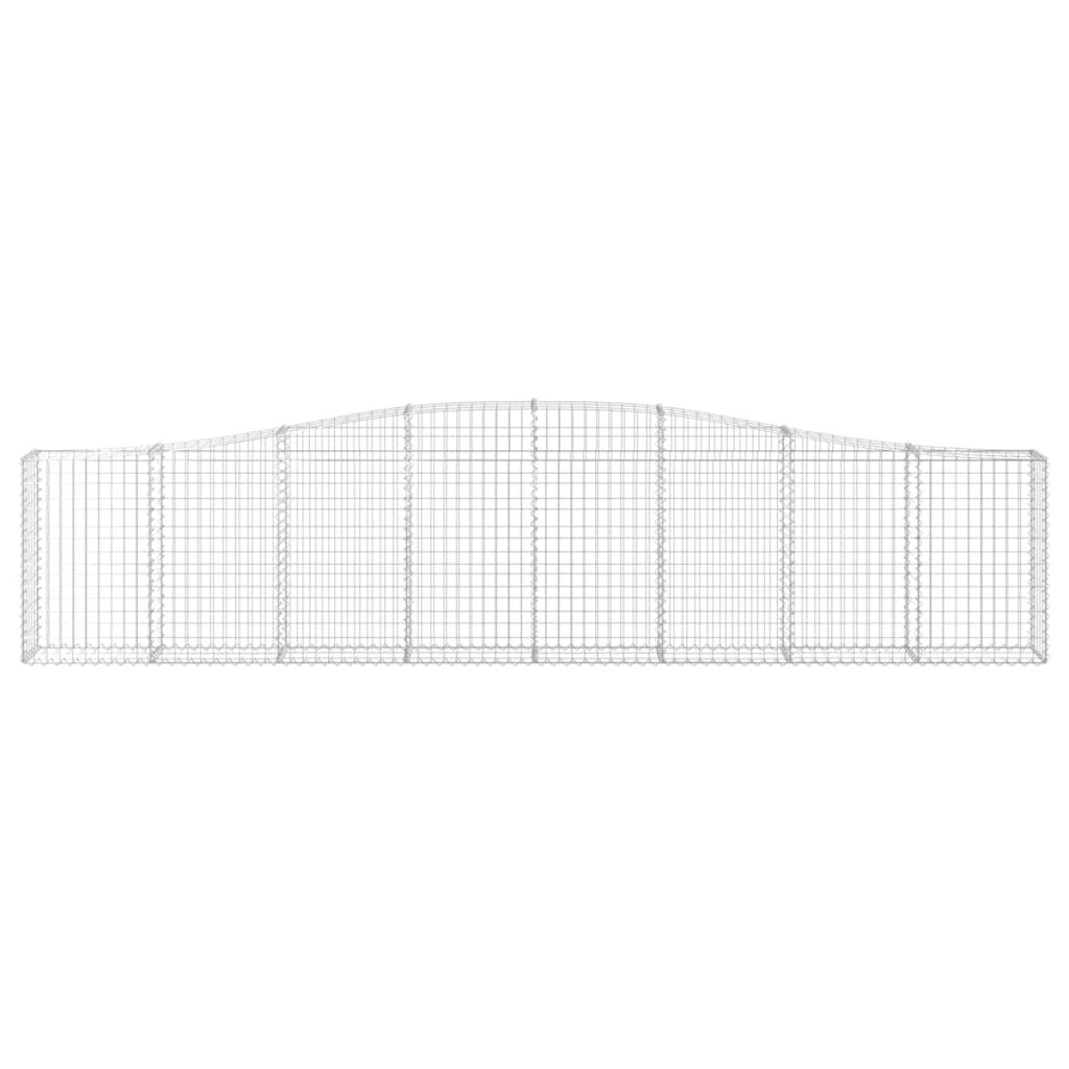 vidaXL Συρματοκιβώτια Τοξωτά 6 τεμ. 400x30x80/100 εκ. Γαλβαν. Ατσάλι