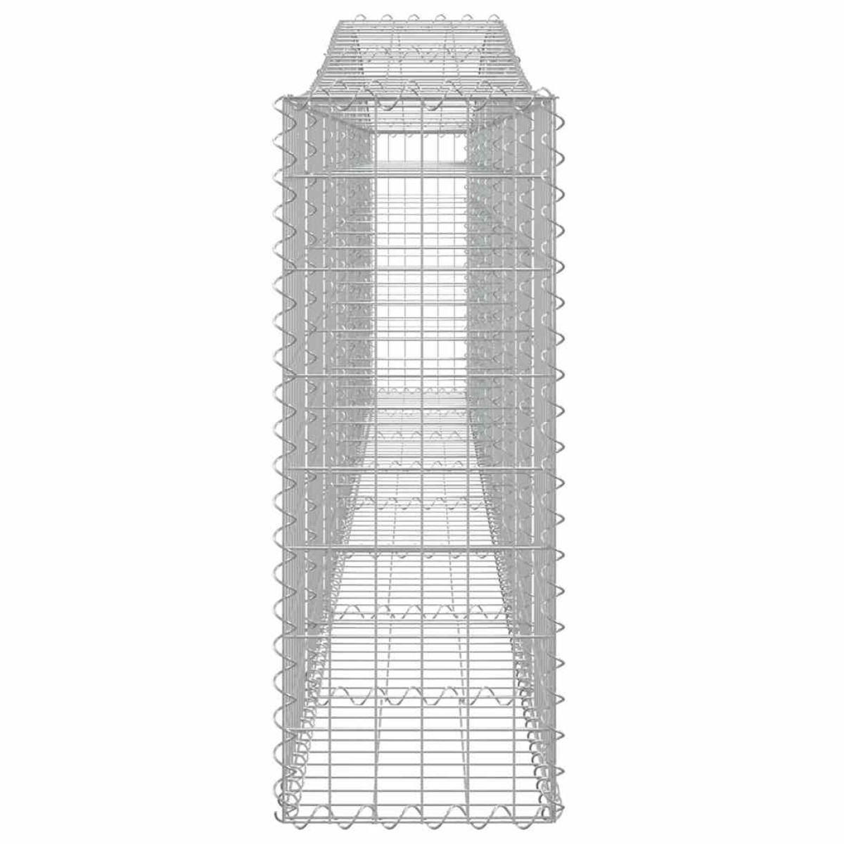 vidaXL Συρματοκιβώτια Τοξωτά 6 τεμ. 400x30x80/100 εκ. Γαλβαν. Ατσάλι