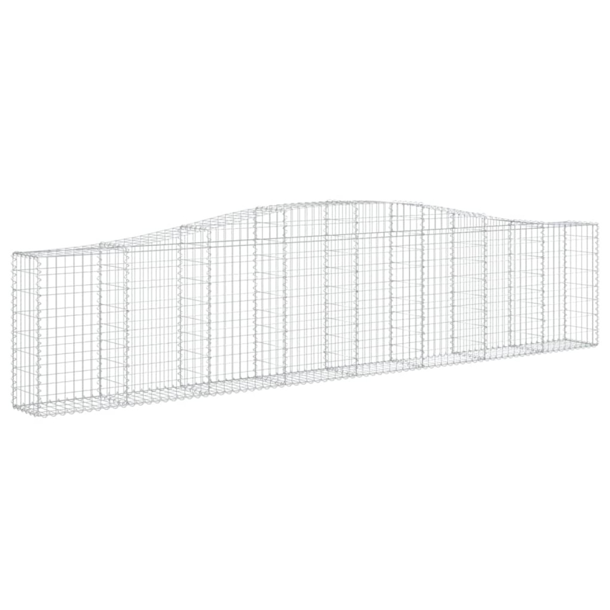 vidaXL Συρματοκιβώτια Τοξωτά 9 τεμ. 400x30x80/100 εκ. Γαλβαν. Ατσάλι