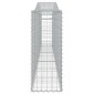vidaXL Συρματοκιβώτια Τοξωτά 9 τεμ. 400x30x80/100 εκ. Γαλβαν. Ατσάλι