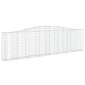 vidaXL Συρματοκιβώτια Τοξωτά 3 τεμ. 400x30x100/120 εκ. Γαλβαν. Ατσάλι