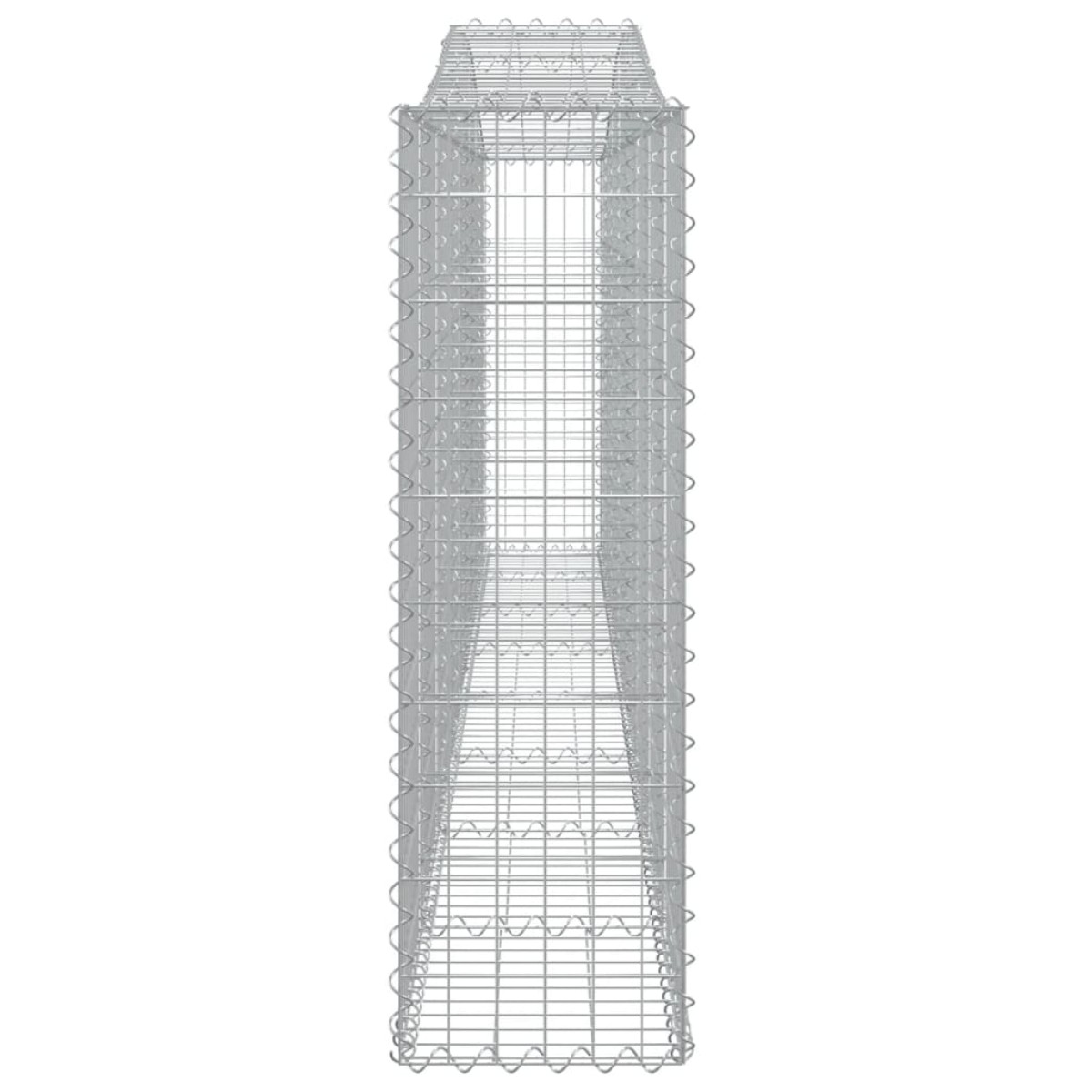 vidaXL Συρματοκιβώτια Τοξωτά 9 τεμ. 400x30x100/120 εκ. Γαλβαν. Ατσάλι