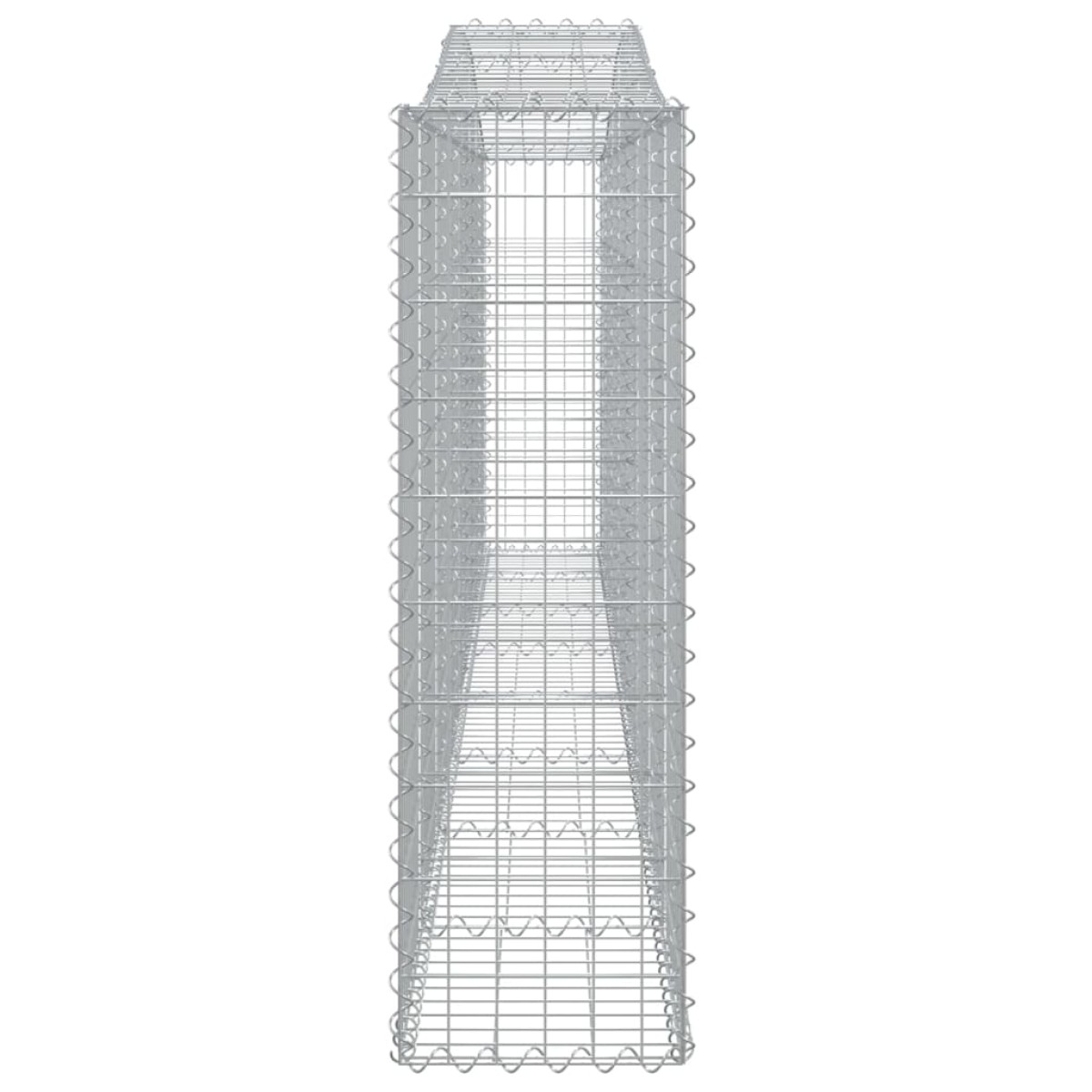 vidaXL Συρματοκιβώτια Τοξωτά 10 τεμ. 400x30x100/120 εκ. Γαλβαν. Ατσάλι