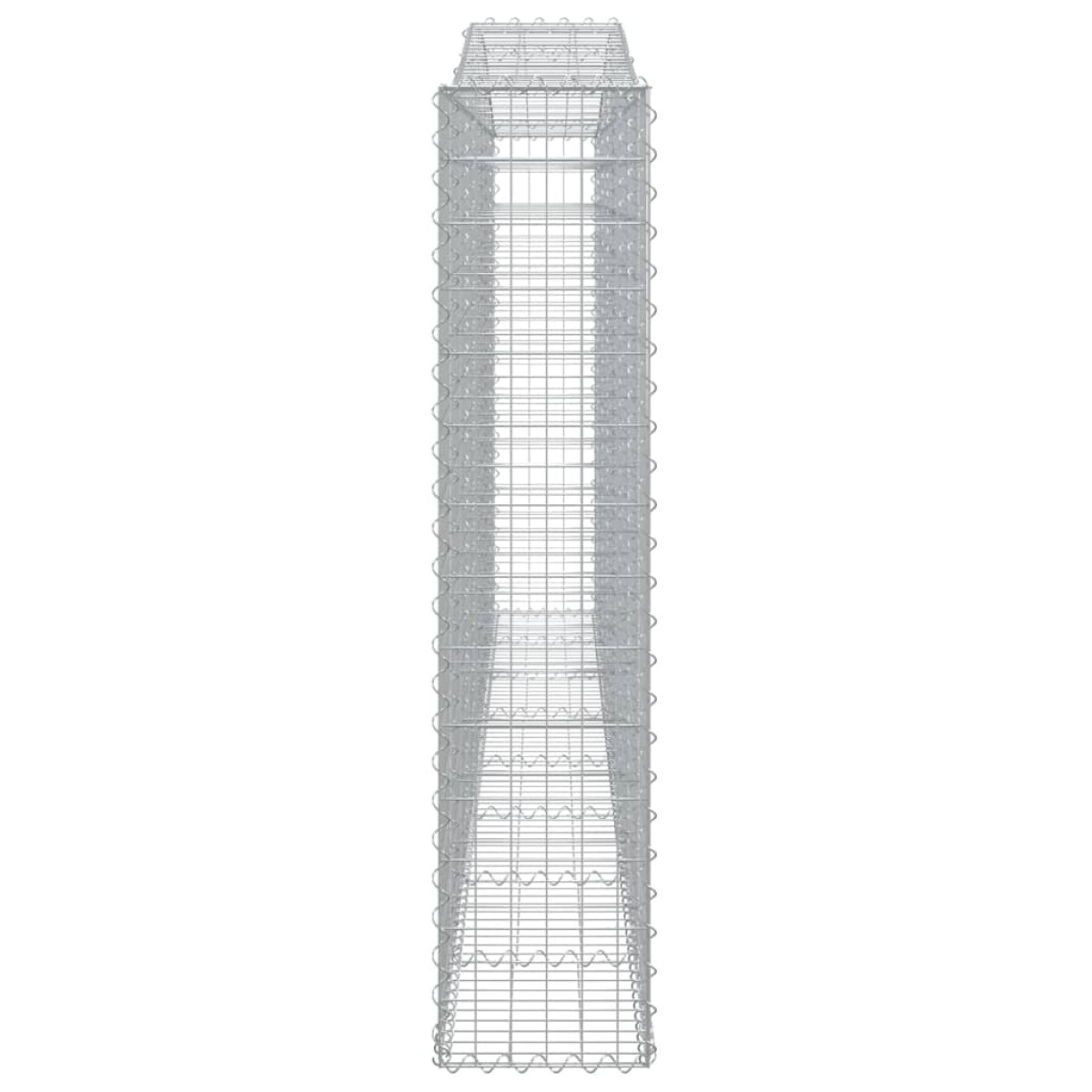 vidaXL Συρματοκιβώτια Τοξωτά 7 τεμ. 400x30x140/160 εκ. Γαλβαν. Ατσάλι