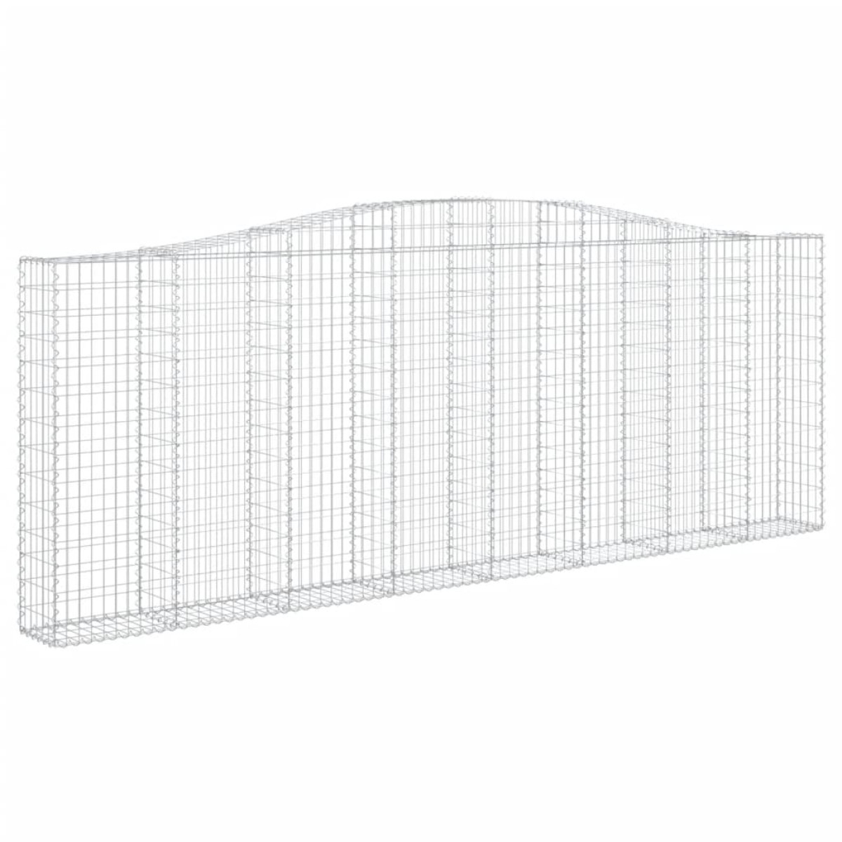 vidaXL Συρματοκιβώτια Τοξωτά 15 τεμ. 400x30x140/160 εκ. Γαλβαν. Ατσάλι