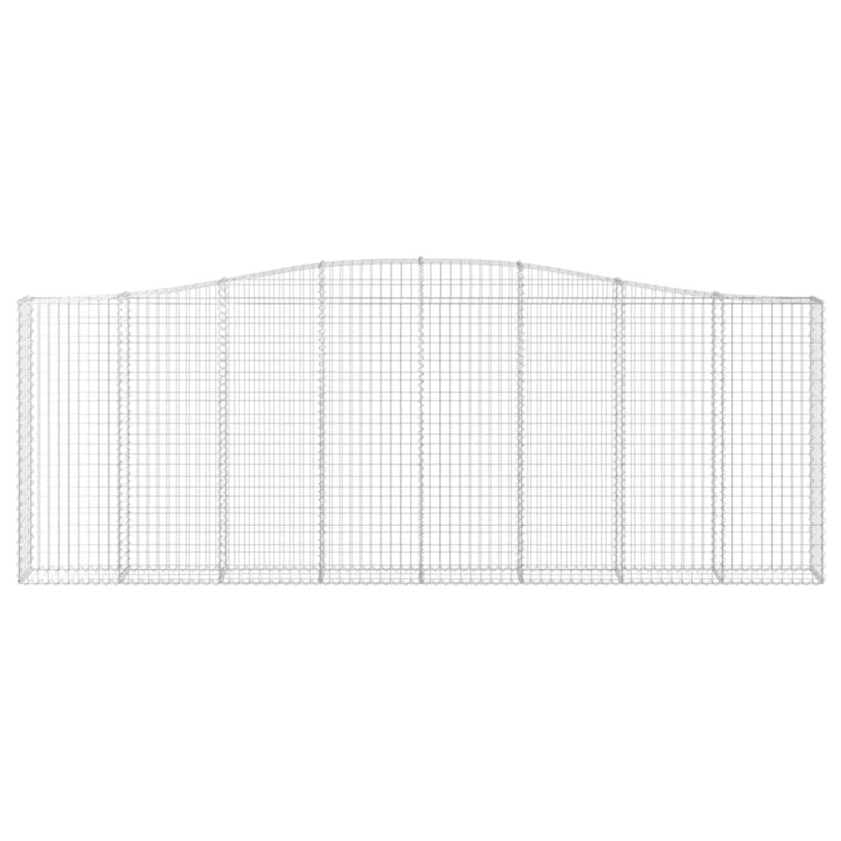 vidaXL Συρματοκιβώτια Τοξωτά 15 τεμ. 400x30x140/160 εκ. Γαλβαν. Ατσάλι
